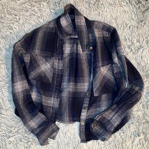 Forever21 cropped flannel